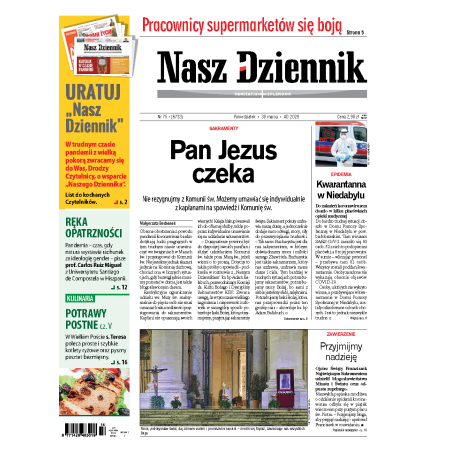 Nasz Dziennik z dnia 30.03.2020 wydanie PDF