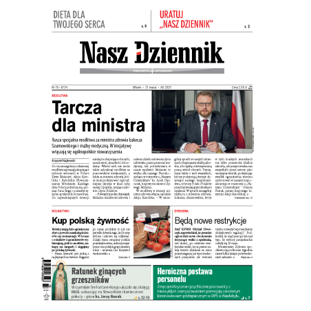 Nasz Dziennik z dnia 31.03.2020 wydanie PDF