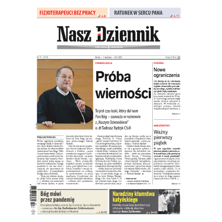 Nasz Dziennik z dnia 01.04.2020 wydanie PDF