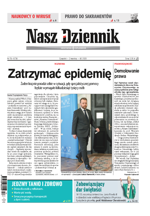 Nasz Dziennik z dnia 02.04.2020 wydanie PDF