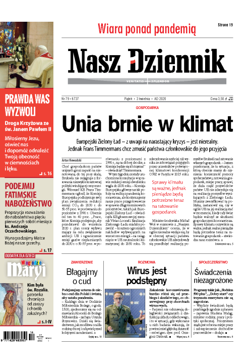 Nasz Dziennik z dnia 03.04.2020 wydanie PDF