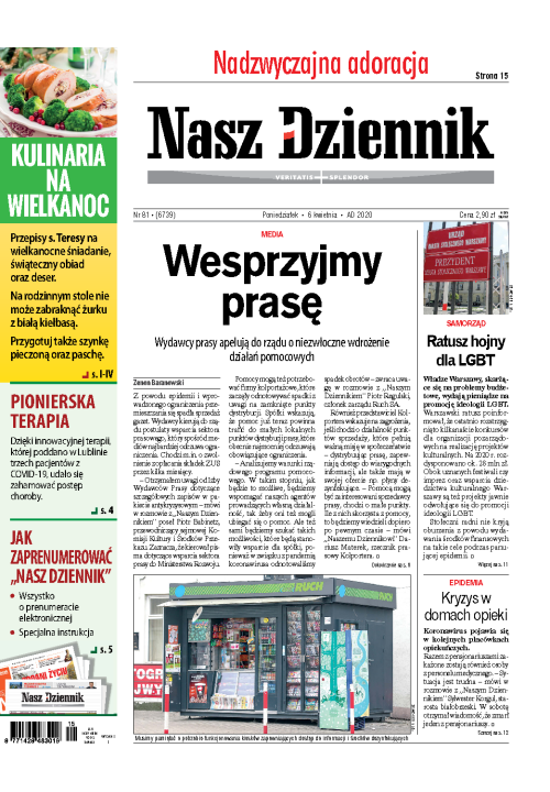 Nasz Dziennik z dnia 06.04.2020 wydanie PDF