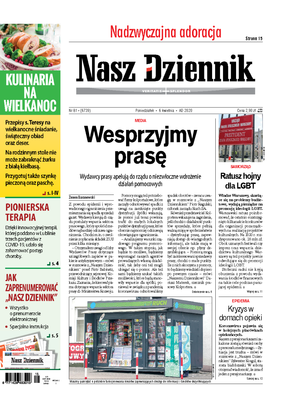 Nasz Dziennik z dnia 06.04.2020 wydanie PDF