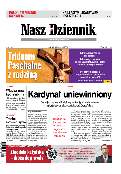 Nasz Dziennik z dnia 08.04.2020 wydanie PDF