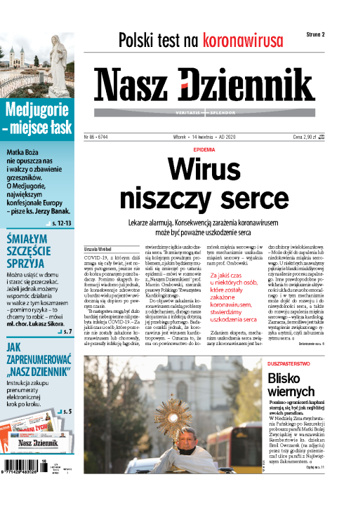 Nasz Dziennik z dnia 14.04.2020 wydanie PDF