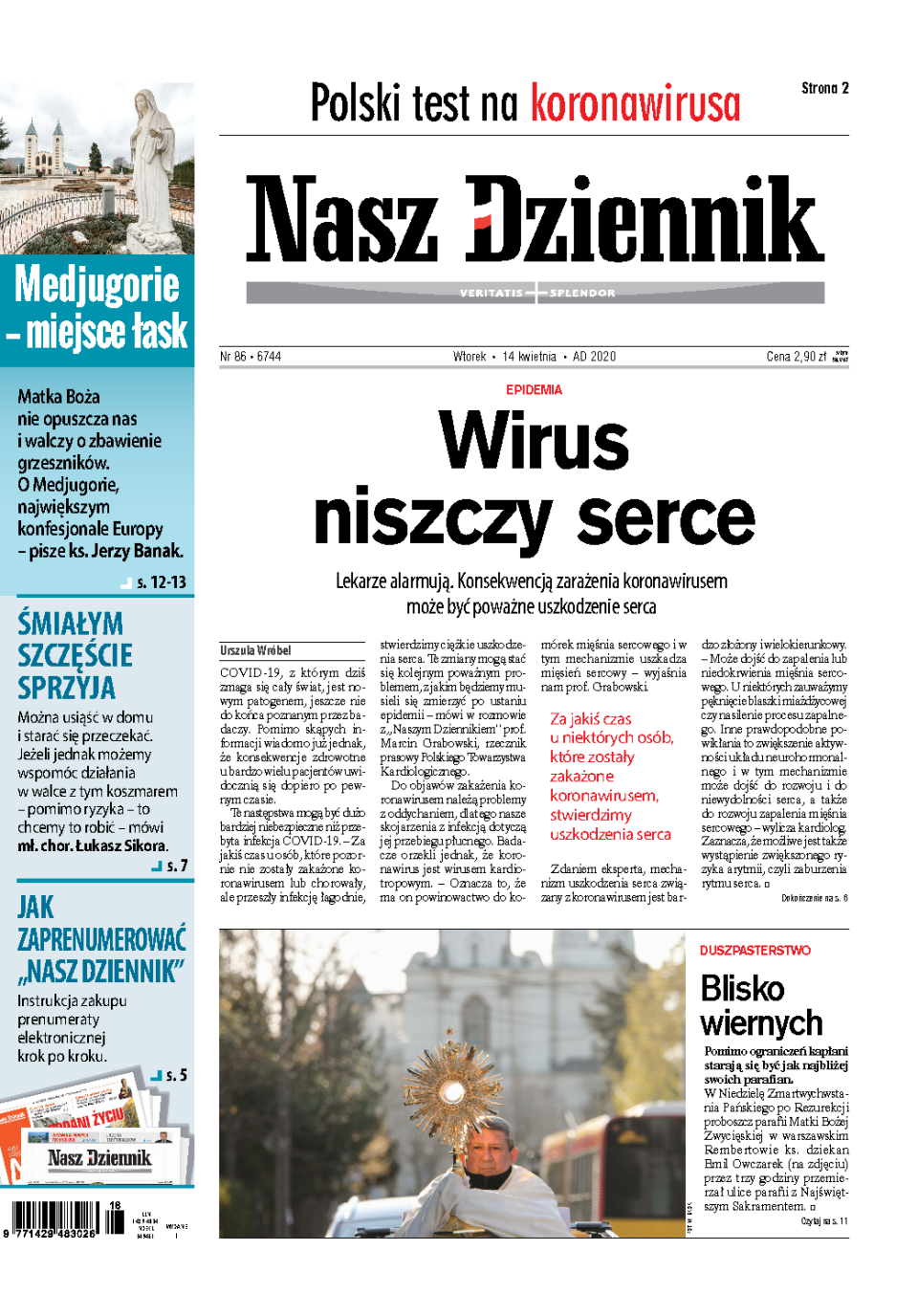 Nasz Dziennik z dnia 14.04.2020 wydanie PDF