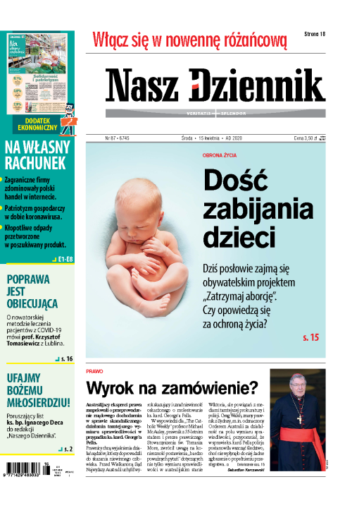 Nasz Dziennik z dnia 15.04.2020 wydanie PDF