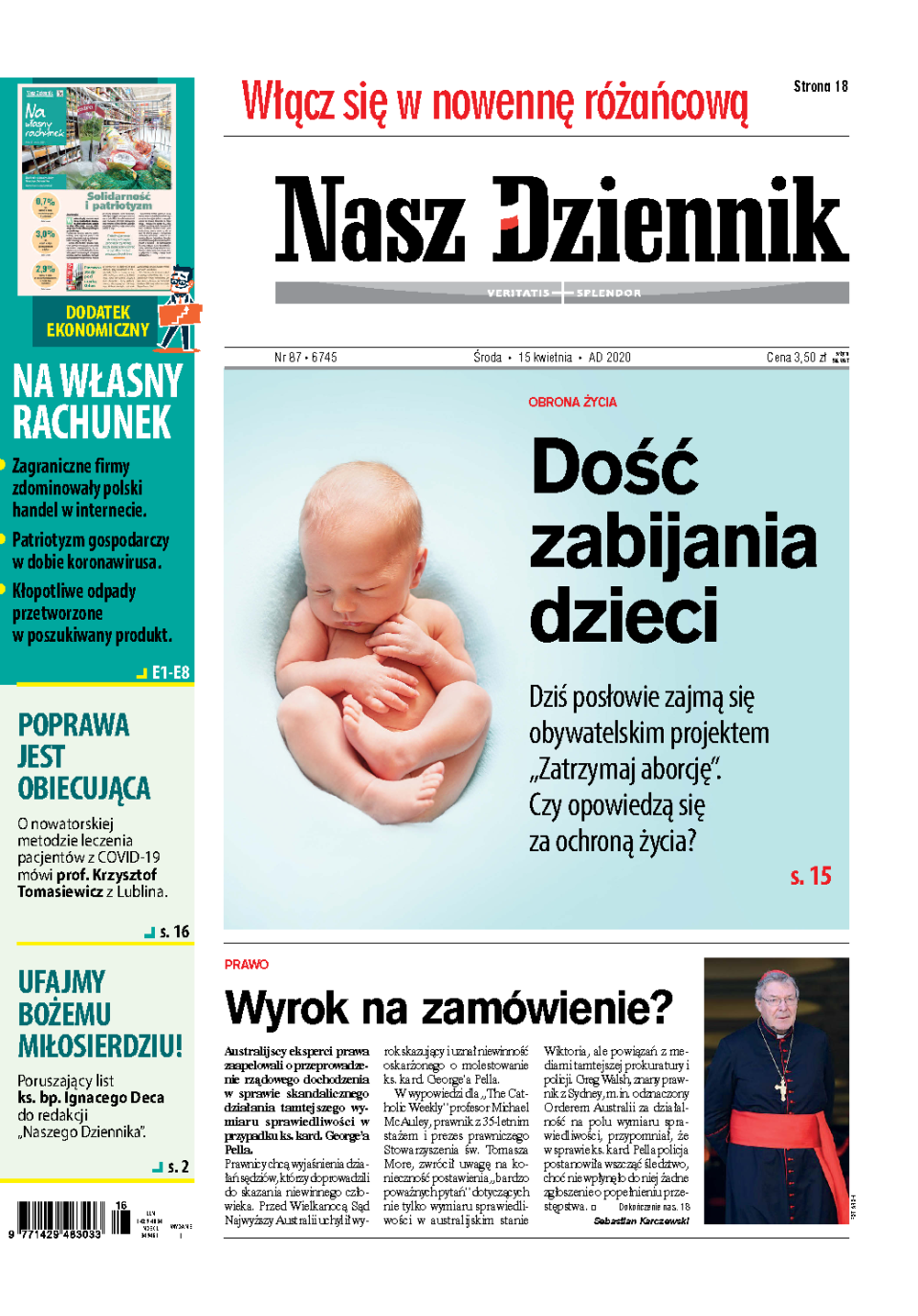 Nasz Dziennik z dnia 15.04.2020 wydanie PDF