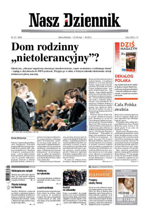 Nasz Dziennik z dnia 25.05.2013 wydanie PDF