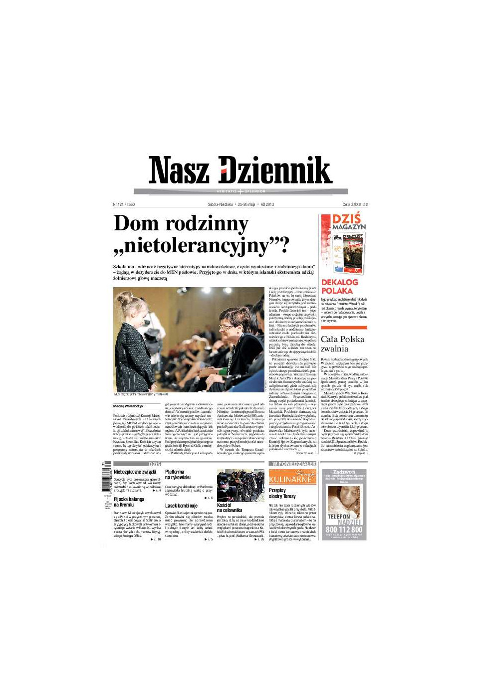 Nasz Dziennik z dnia 25.05.2013 wydanie PDF