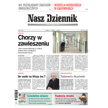 Nasz Dziennik z dnia 16.04.2020 wydanie PDF