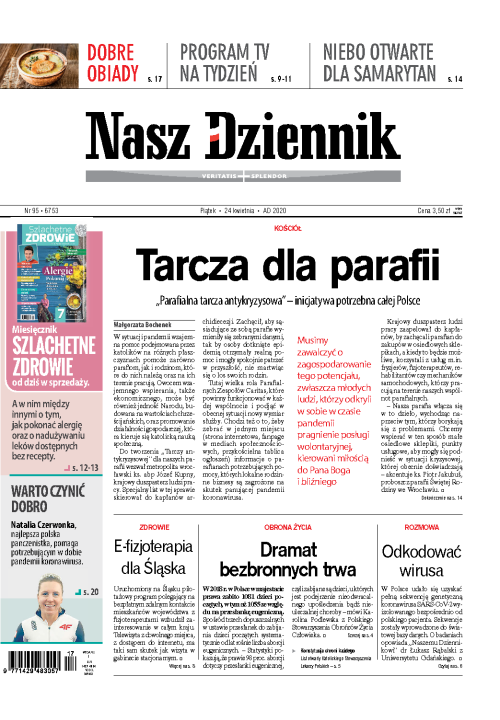 Nasz Dziennik z dnia 24.04.2020 wydanie PDF