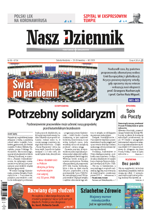 Nasz Dziennik z dnia 25.04.2020 wydanie PDF