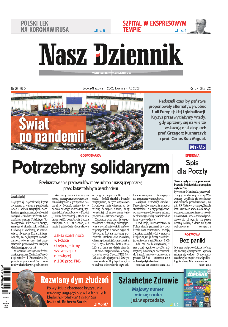 Nasz Dziennik z dnia 25.04.2020 wydanie PDF