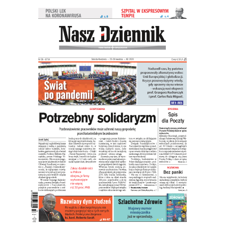Nasz Dziennik z dnia 25.04.2020 wydanie PDF