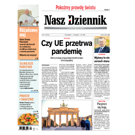 Nasz Dziennik z dnia 27.04.2020 wydanie PDF