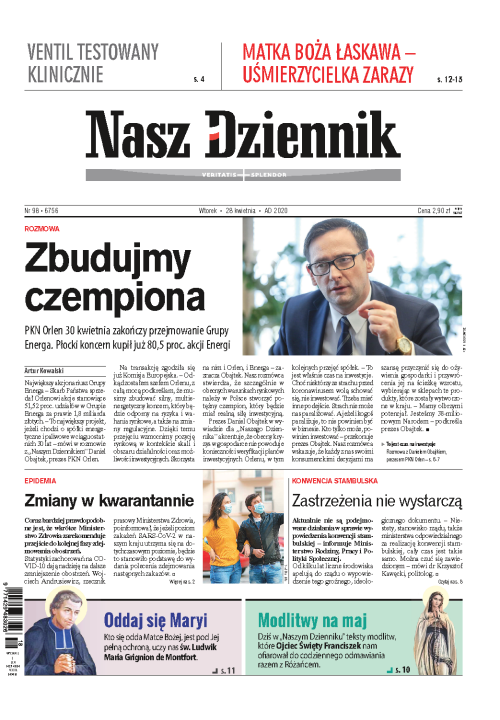 Nasz Dziennik z dnia 28.04.2020 wydanie PDF