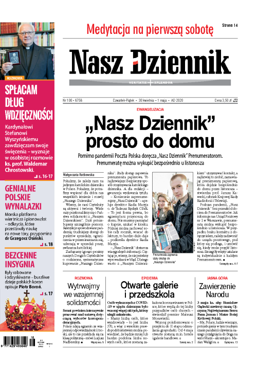 Nasz Dziennik z dnia 30.04.2020 wydanie PDF