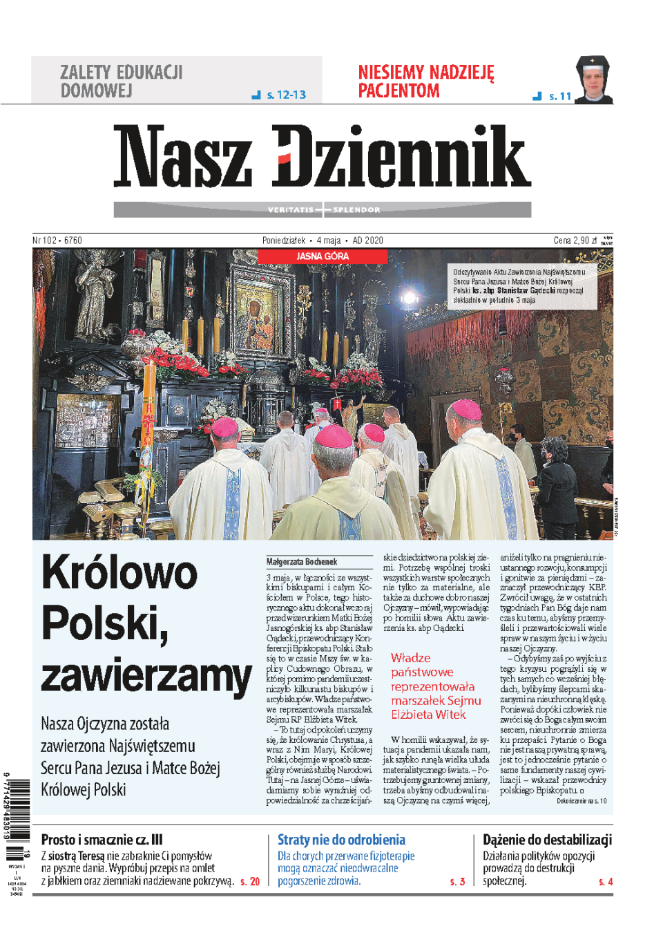 Nasz Dziennik z dnia 04.05.2020 wydanie PDF