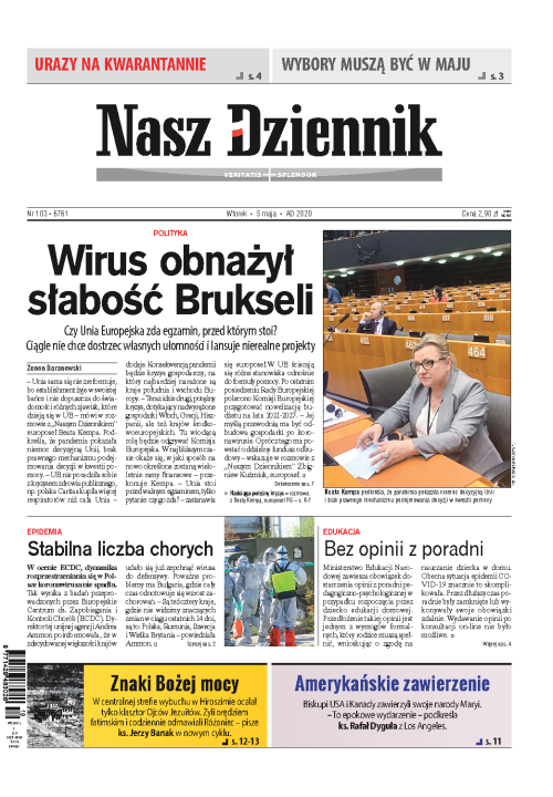 Nasz Dziennik z dnia 05.05.2020 wydanie PDF