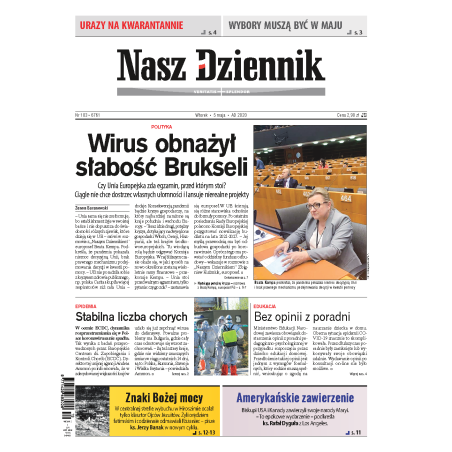 Nasz Dziennik z dnia 05.05.2020 wydanie PDF