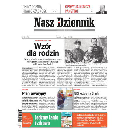 Nasz Dziennik z dnia 07.05.2020 wydanie PDF