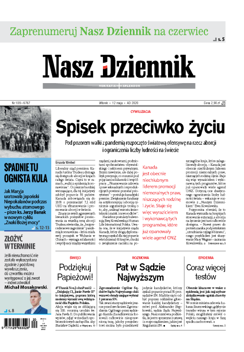 Nasz Dziennik z dnia 12.05.2020 wydanie PDF