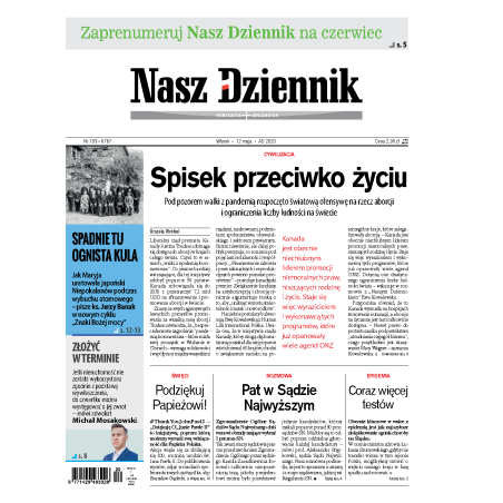 Nasz Dziennik z dnia 12.05.2020 wydanie PDF