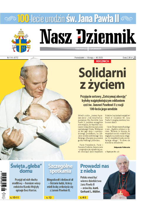 Nasz Dziennik z dnia 18.05.2020 wydanie PDF