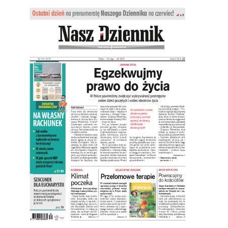Nasz Dziennik z dnia 20.05.2020 wydanie PDF