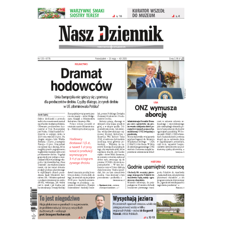 Nasz Dziennik z dnia 25.05.2020 wydanie PDF