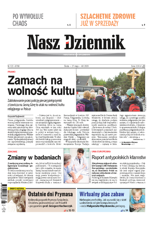 Nasz Dziennik z dnia 27.05.2020 wydanie PDF