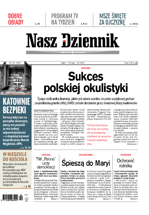Nasz Dziennik z dnia 29.05.2020 wydanie PDF