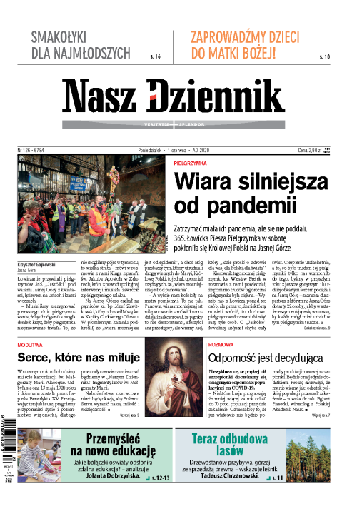 Nasz Dziennik z dnia 01.06.2020 wydanie PDF