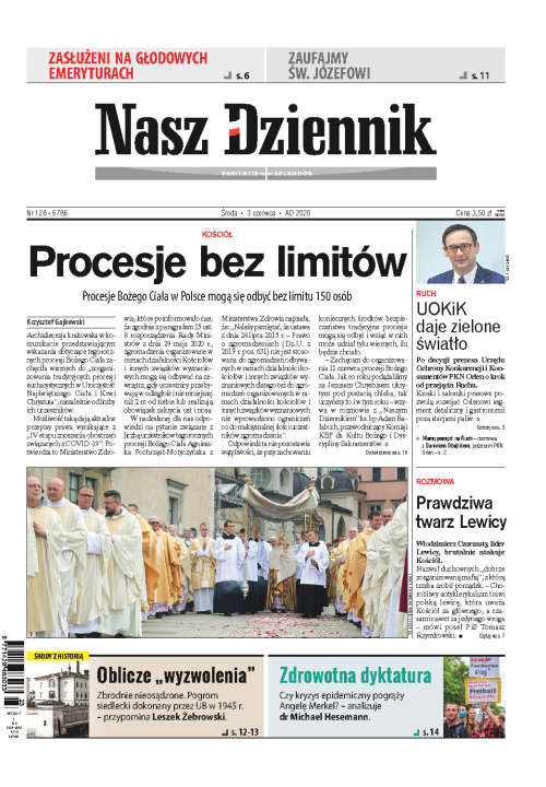 Nasz Dziennik z dnia 03.06.2020 wydanie PDF