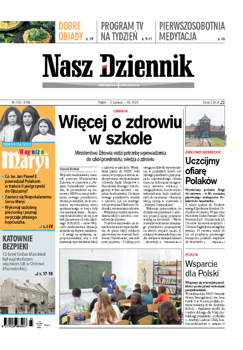 Nasz Dziennik z dnia 05.06.2020 wydanie PDF