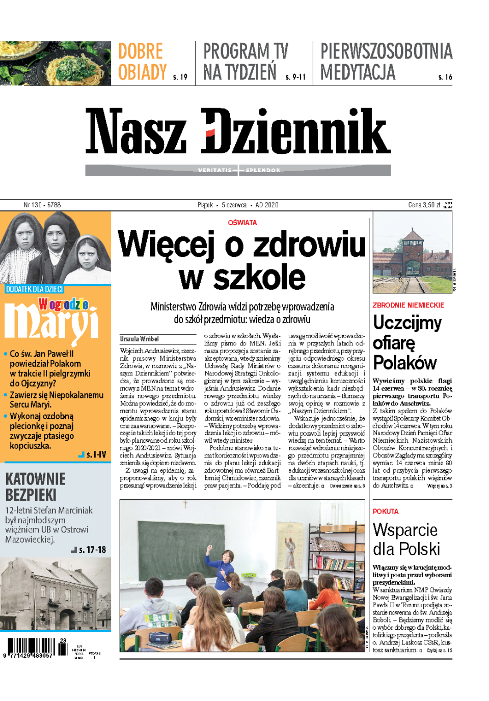 Nasz Dziennik z dnia 05.06.2020 wydanie PDF