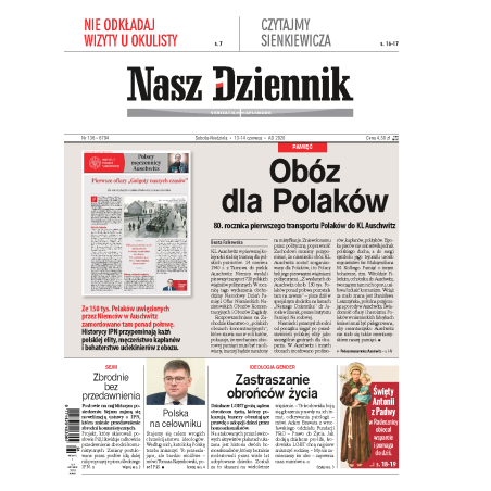 Nasz Dziennik z dnia 13.06.2020 wydanie PDF
