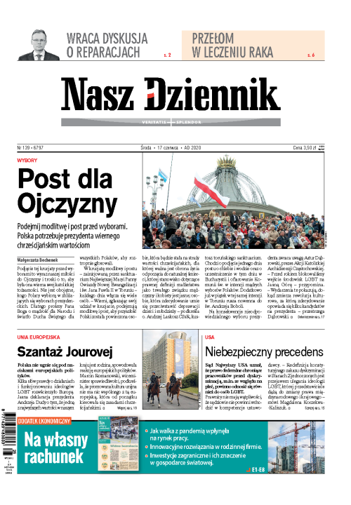 Nasz Dziennik z dnia 17.06.2020 wydanie PDF
