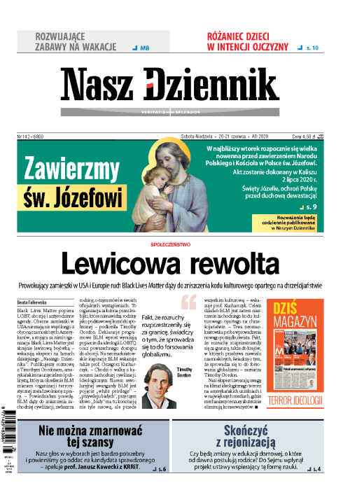 Nasz Dziennik z dnia 20.06.2020 wydanie PDF
