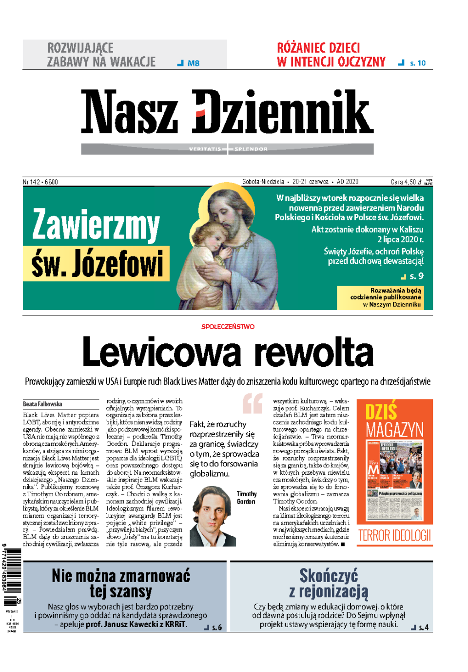 Nasz Dziennik z dnia 20.06.2020 wydanie PDF