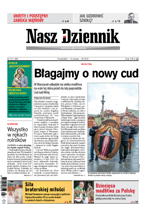 Nasz Dziennik z dnia 22.06.2020 wydanie PDF