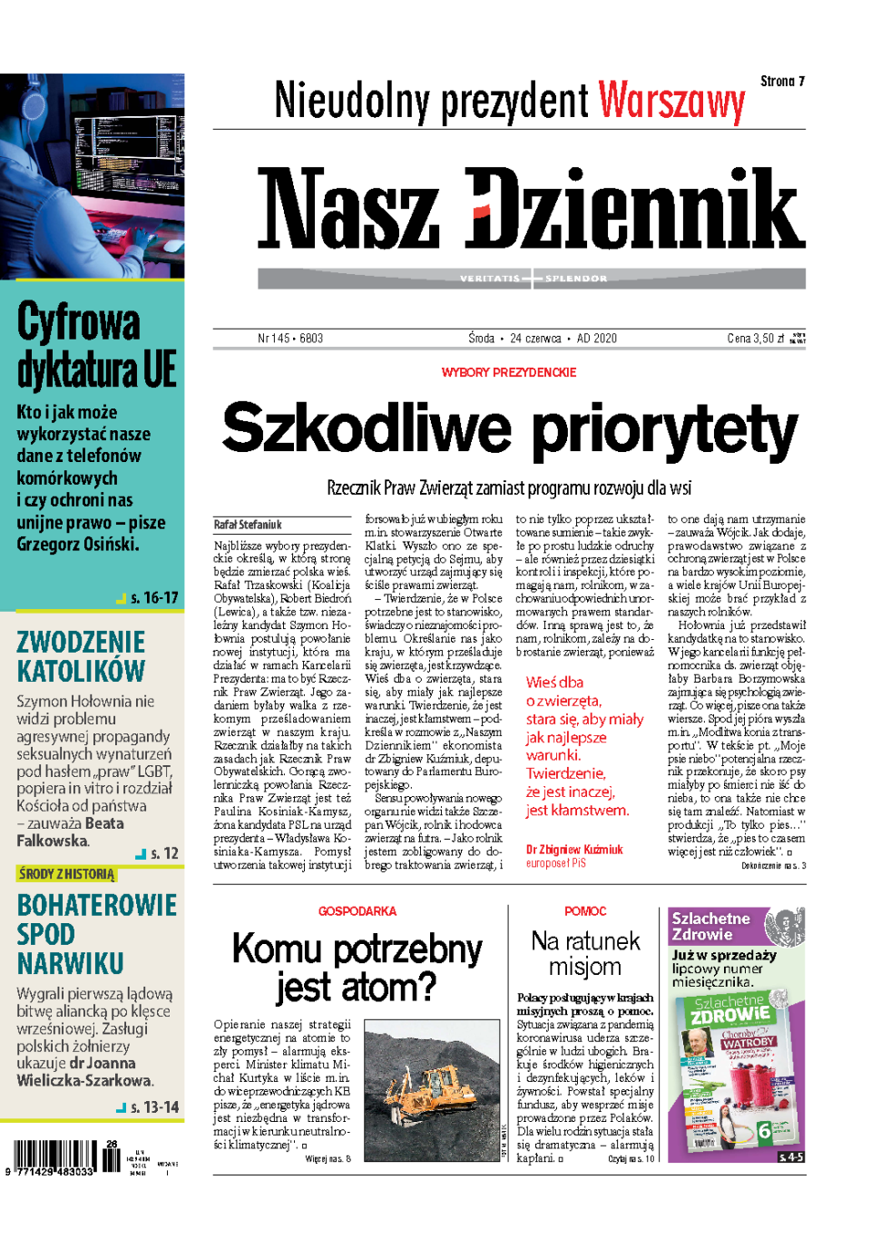 Nasz Dziennik z dnia 24.06.2020 wydanie PDF
