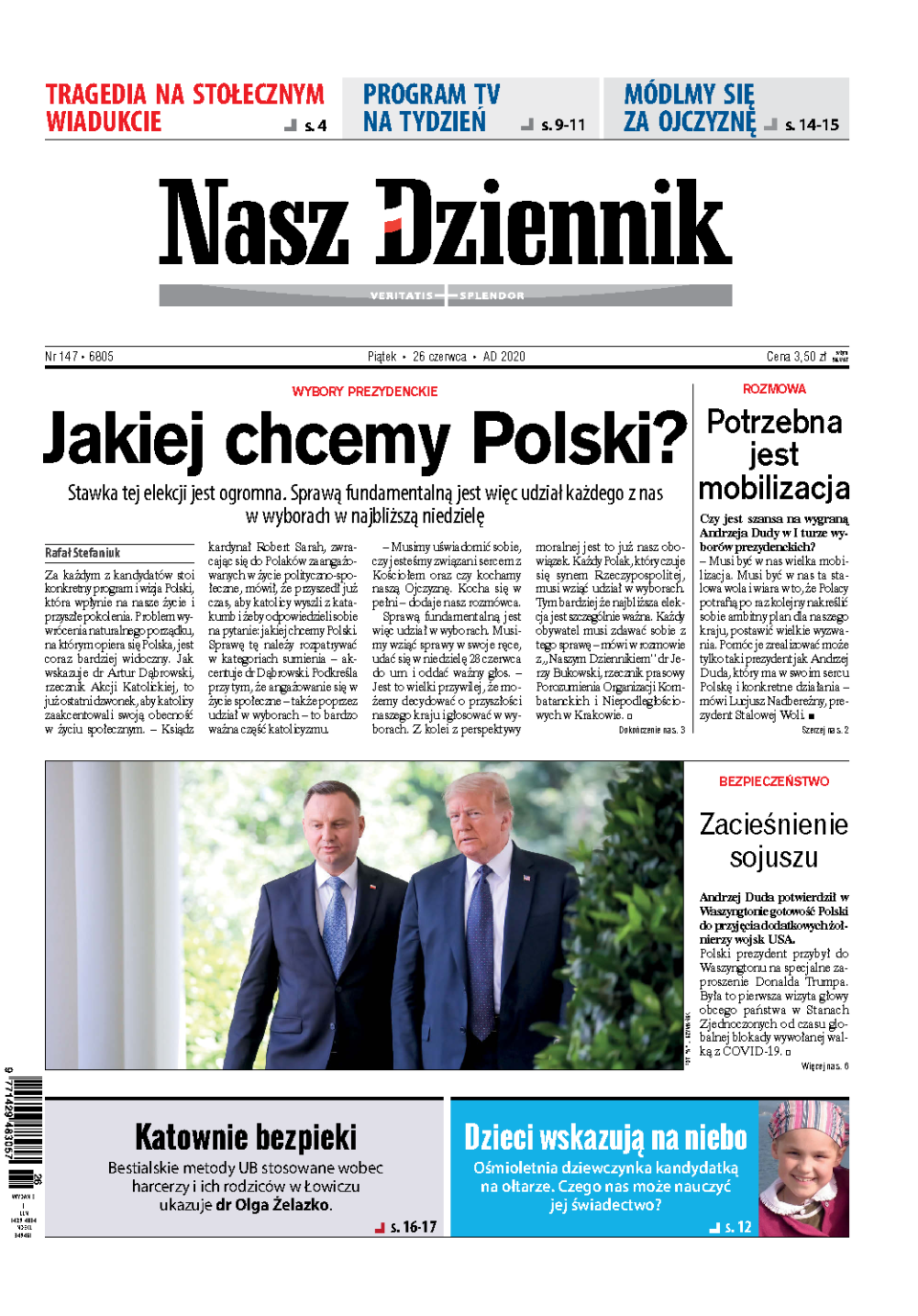 Nasz Dziennik z dnia 26.06.2020 wydanie PDF