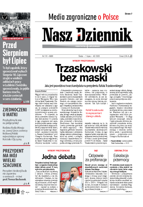 Nasz Dziennik z dnia 01.07.2020 wydanie PDF