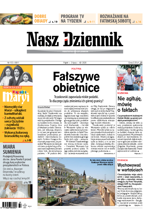 Nasz Dziennik z dnia 03.07.2020 wydanie PDF