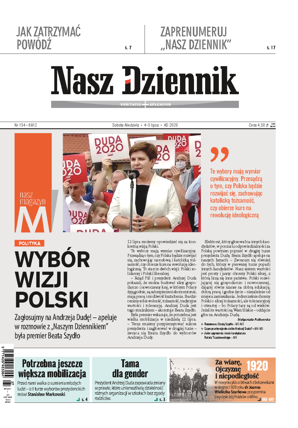 Nasz Dziennik z dnia 04.07.2020 wydanie PDF