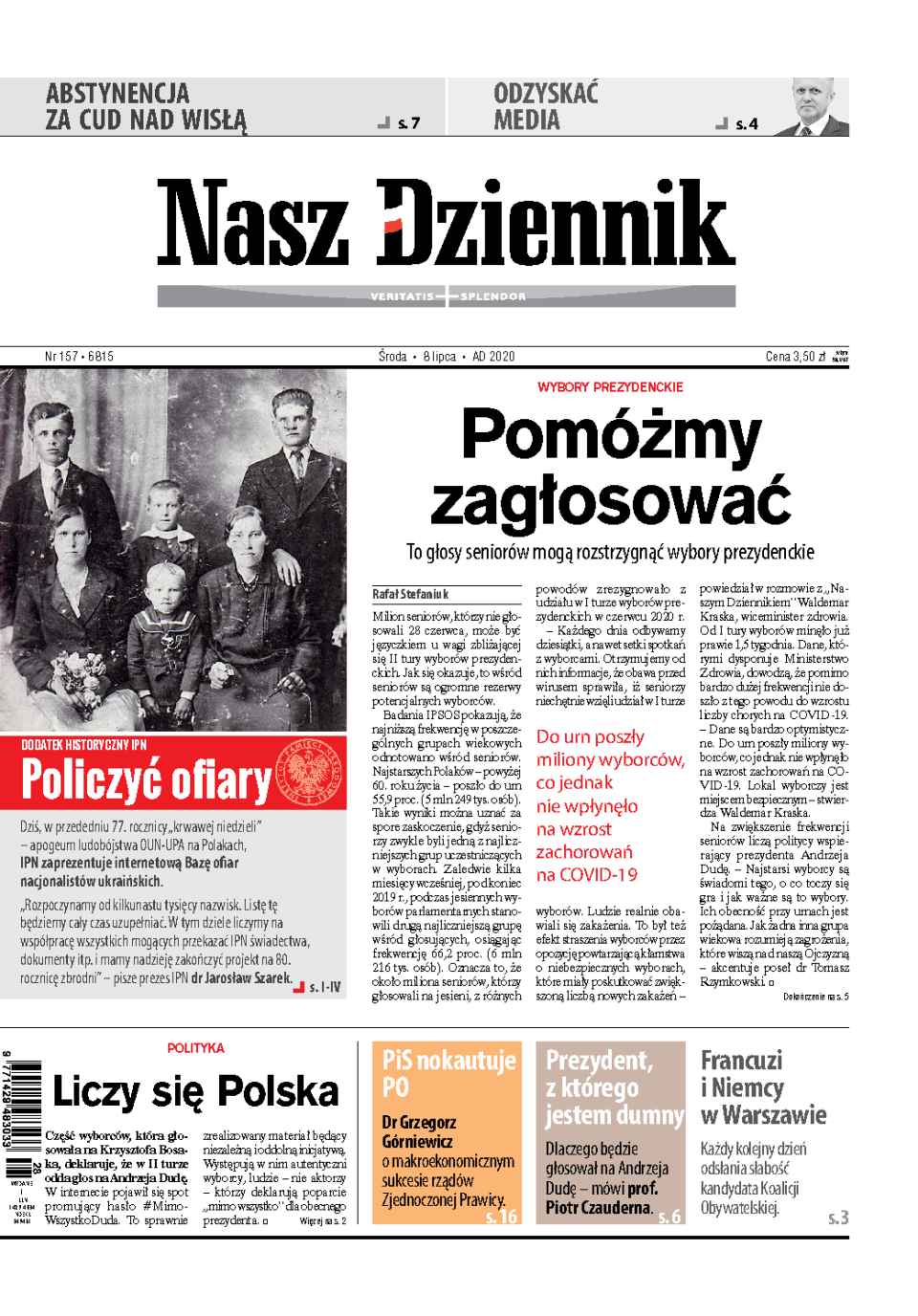 Nasz Dziennik z dnia 08.07.2020 wydanie PDF