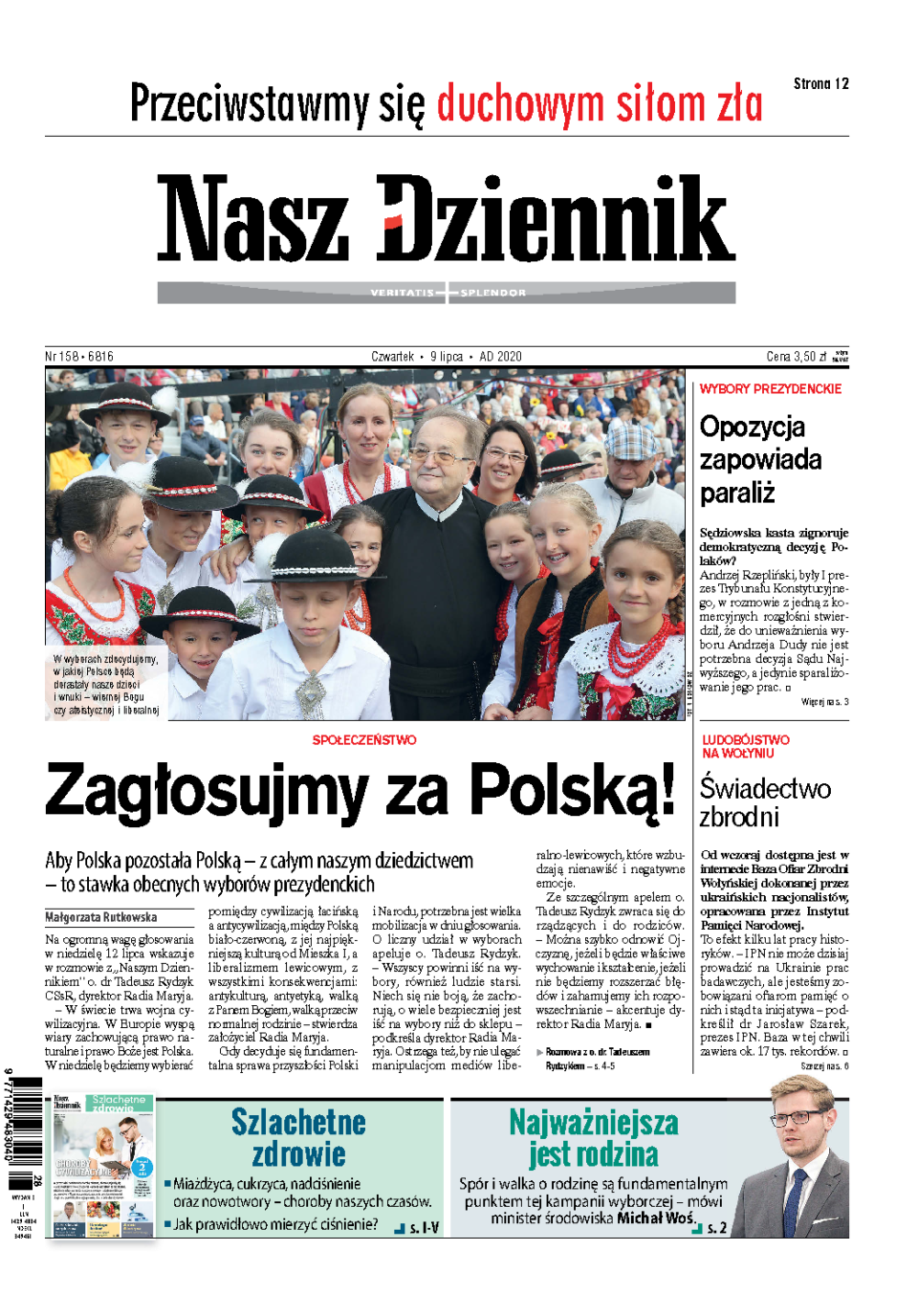 Nasz Dziennik z dnia 09.07.2020 wydanie PDF