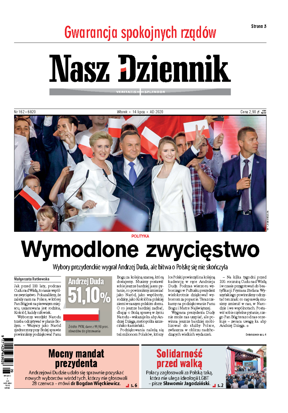 Nasz Dziennik z dnia 14.07.2020 wydanie PDF